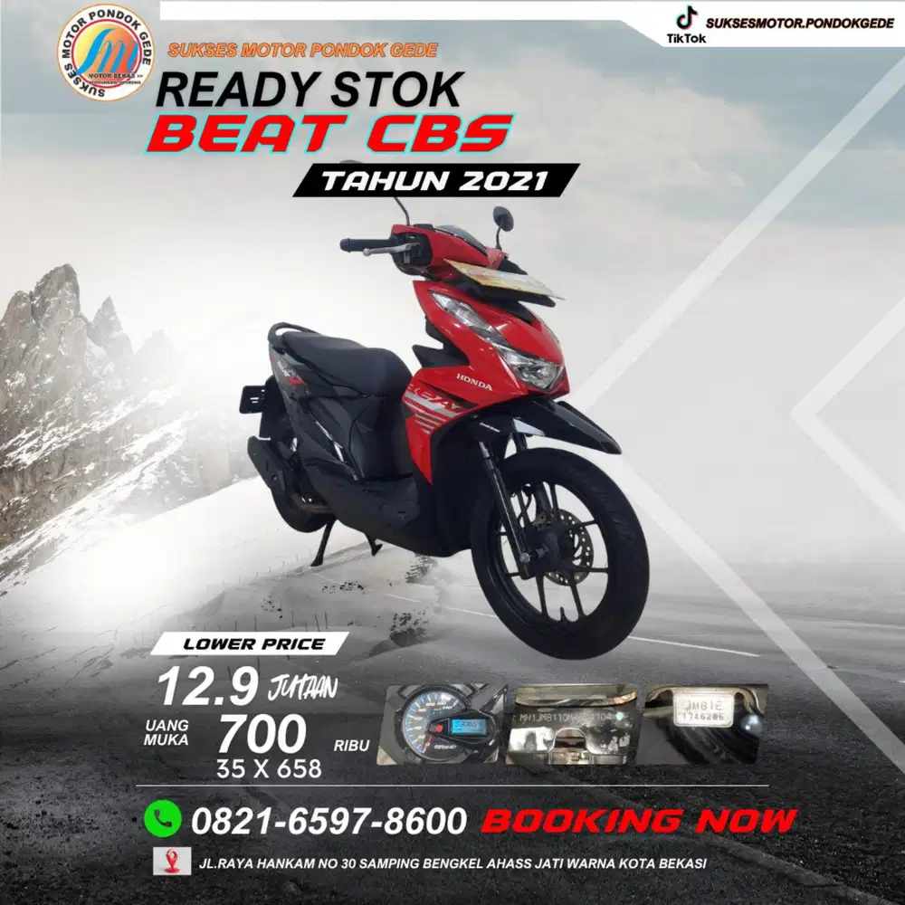 BEAT CBS TAHUN 2021 UNTUK KTP DAERAH BISA KREDIT DAN CASH