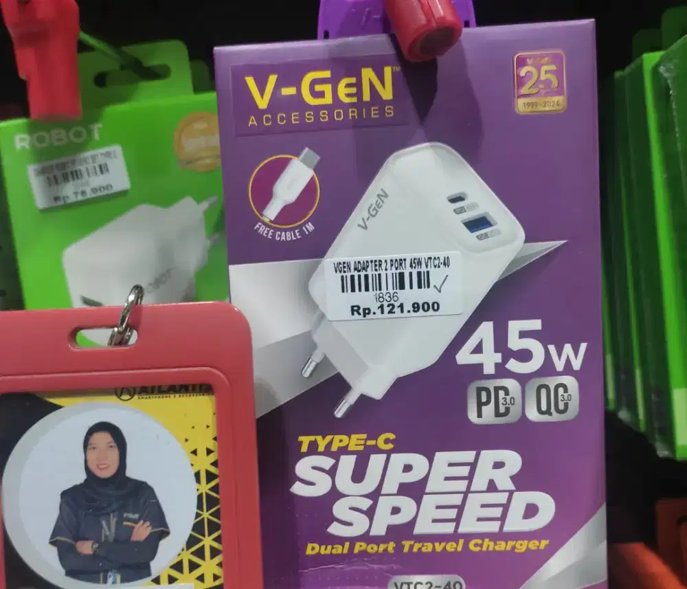 VGEN ADAPTER 2 PORT 45W VTC2-40