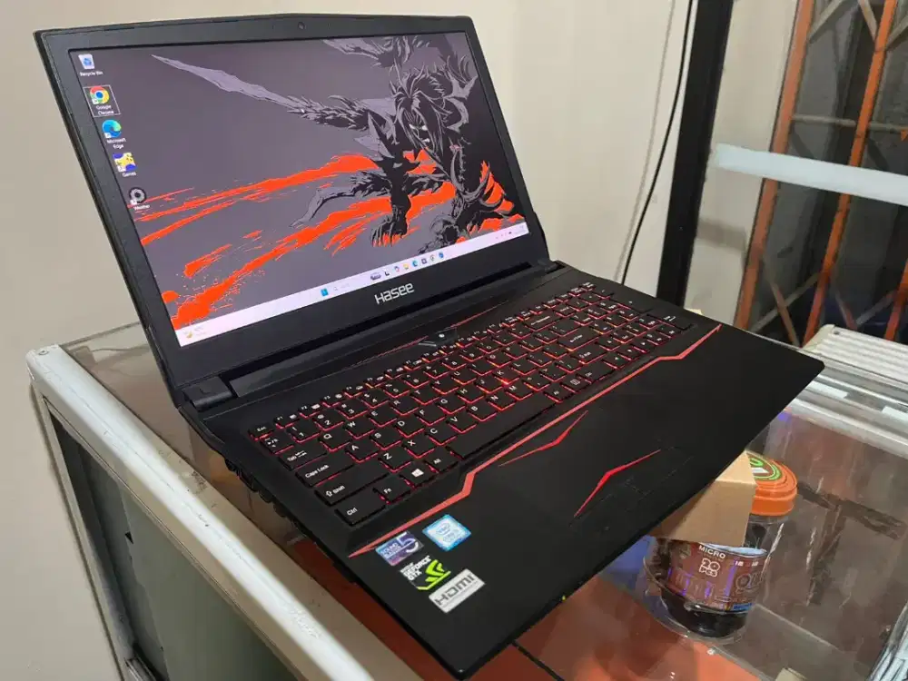 Laptop hasee intel core i5 dual vga gaming ram 8 ssd128/1000gb