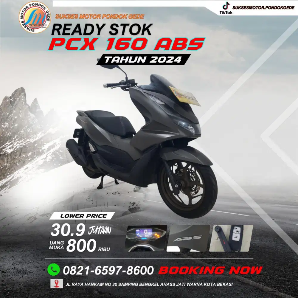 PCX 160 ABS TAHUN 2024 UNTUK KTP DAERAH BISA KREDIT DAN CASH
