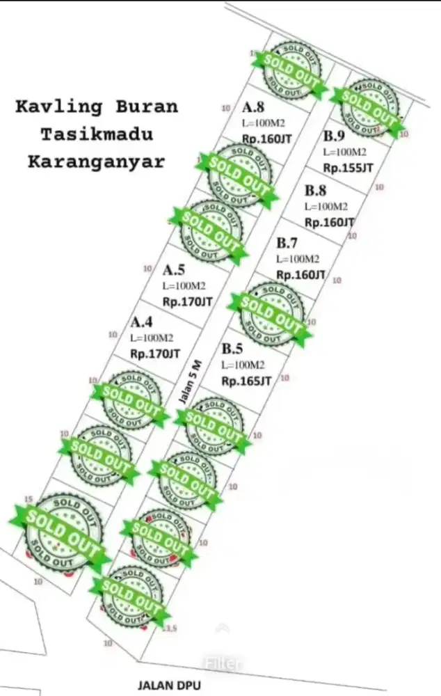 Tanah murah tasikmadu