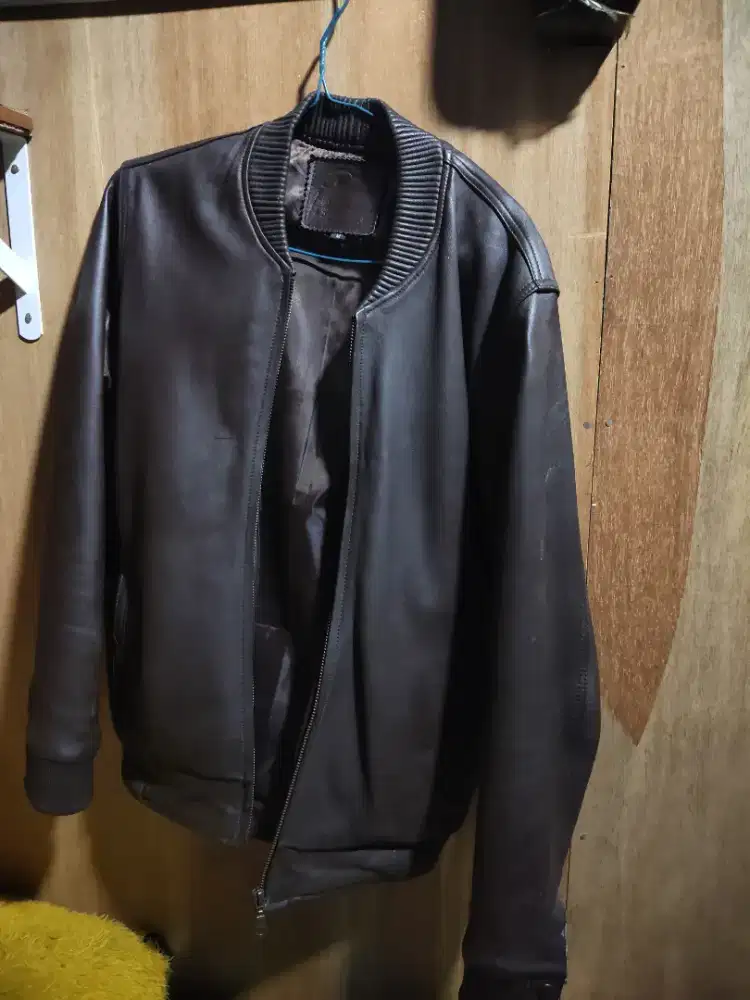Jaket kulit  domba asli