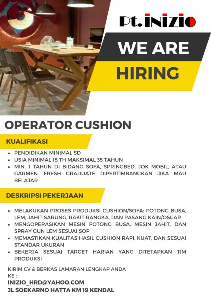 OPERATOR CUSHION / JOK