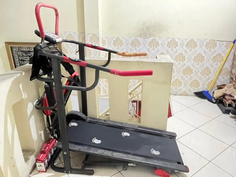 MURAH Treadmill Manual 6 Multi Fungsi, Manual Treadmill+Stepper dll