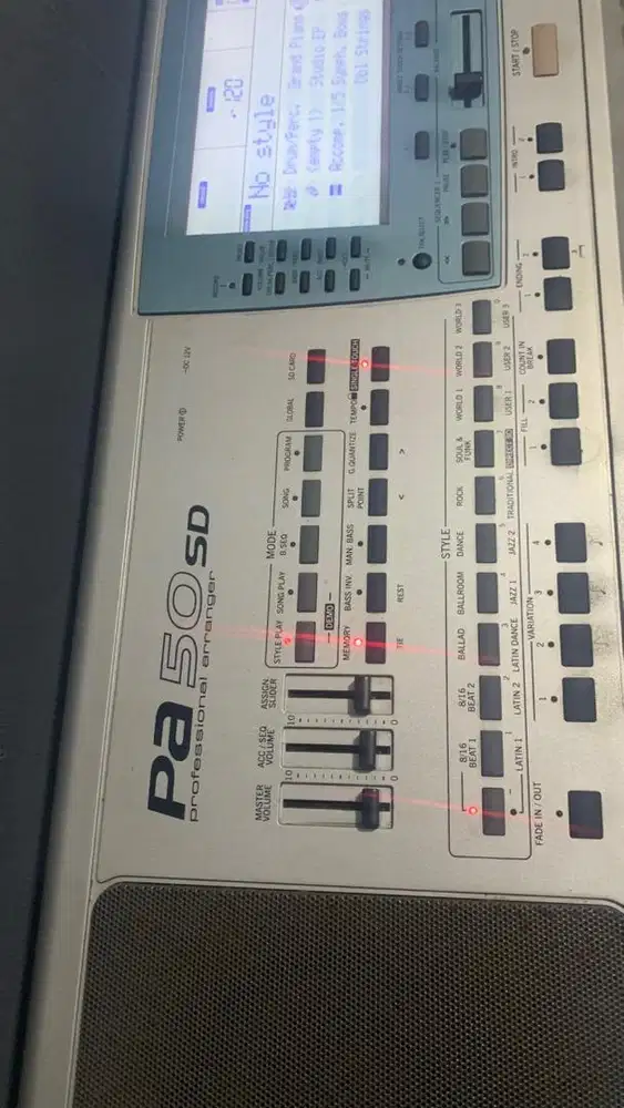 Keyboard korg pa50 sd card