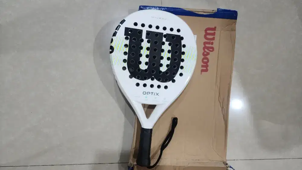 Raket padel murah Wilson optix white 2025 like new