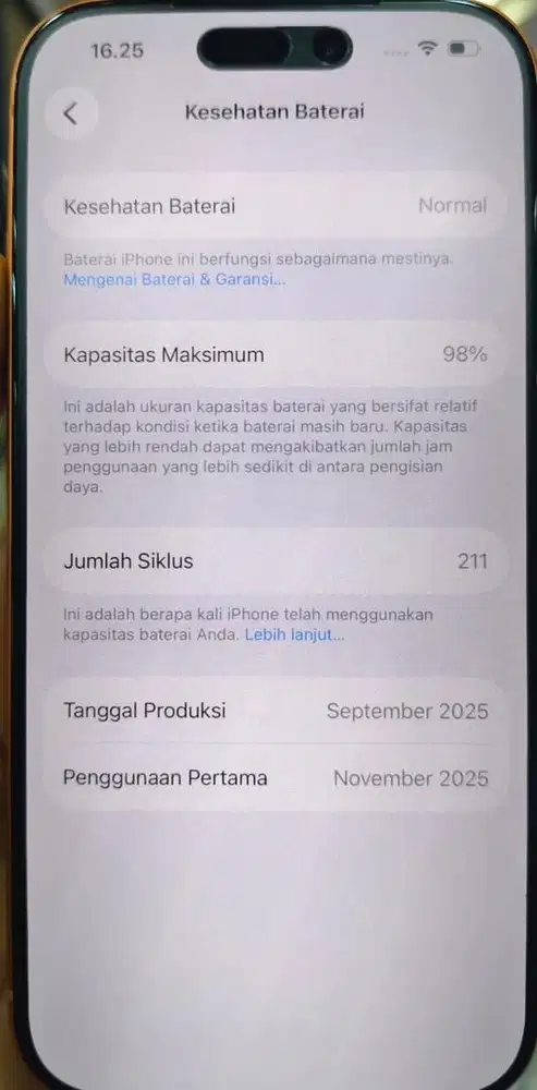 iphone 17 pro 256 ibox Garansi on nov 2026