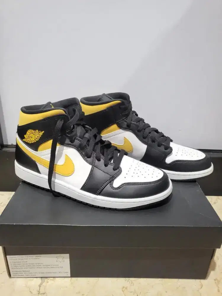 Fs air jordan 1 mid pollen black