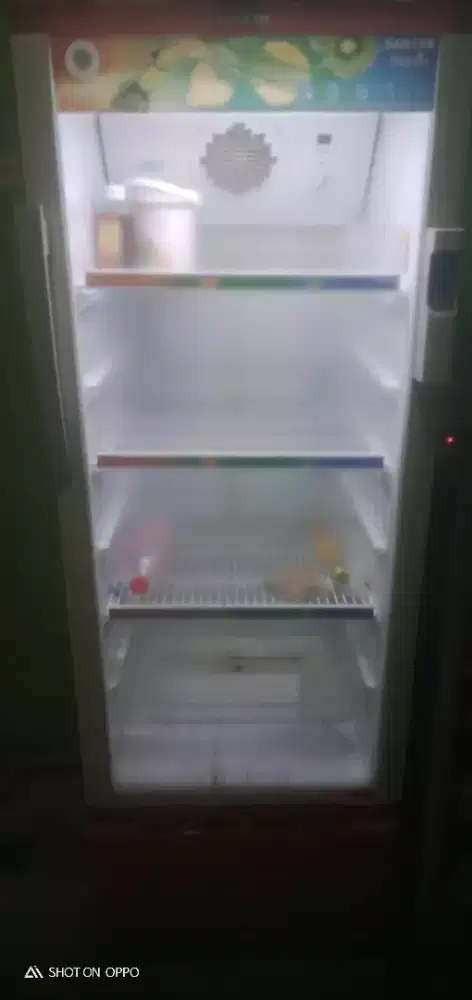 Jual showcase 4 rak merk sanken