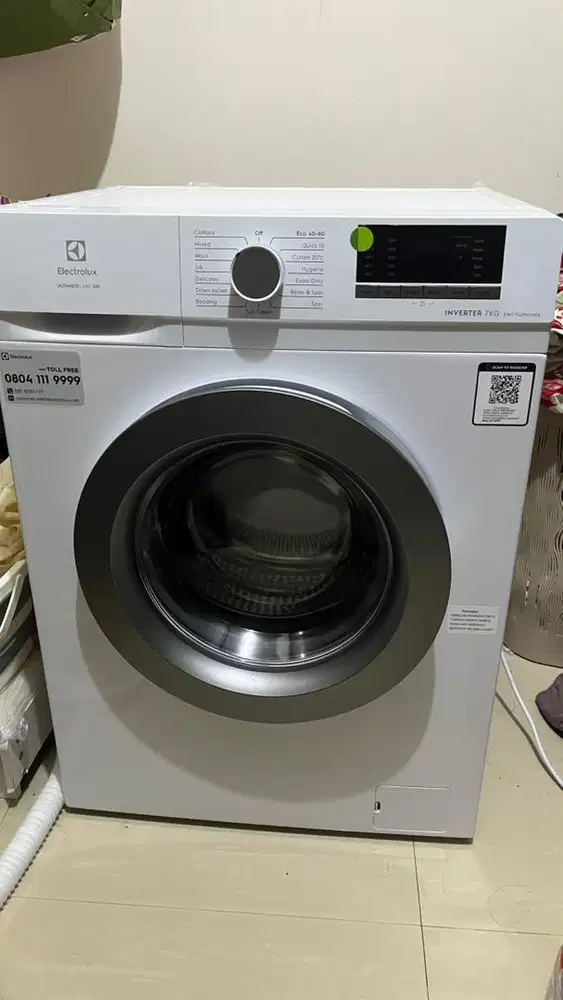 Mesin cuci electrolux 7 kg baru pakai 2 bulan