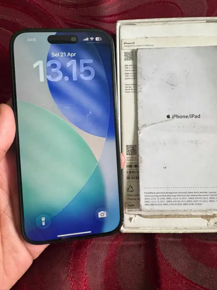 Dijual iphone 16 ibox garansi on fullset original ibox