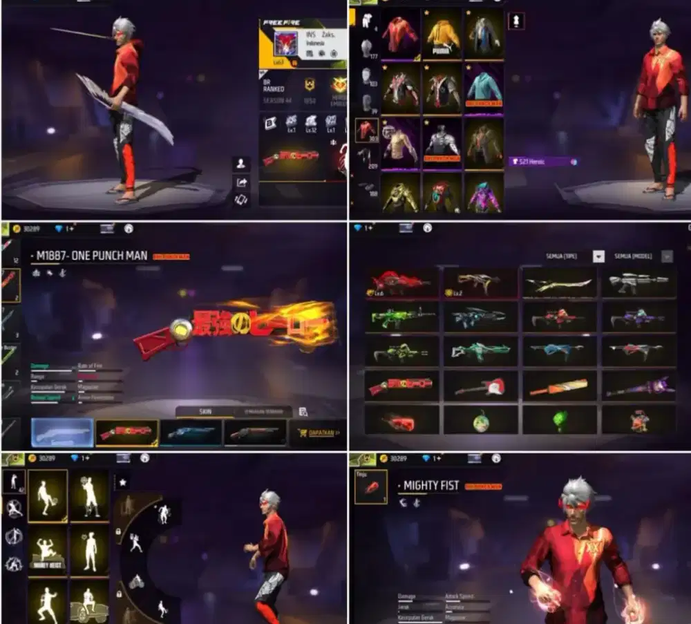 Jual akun ff amanah dan aman 100%