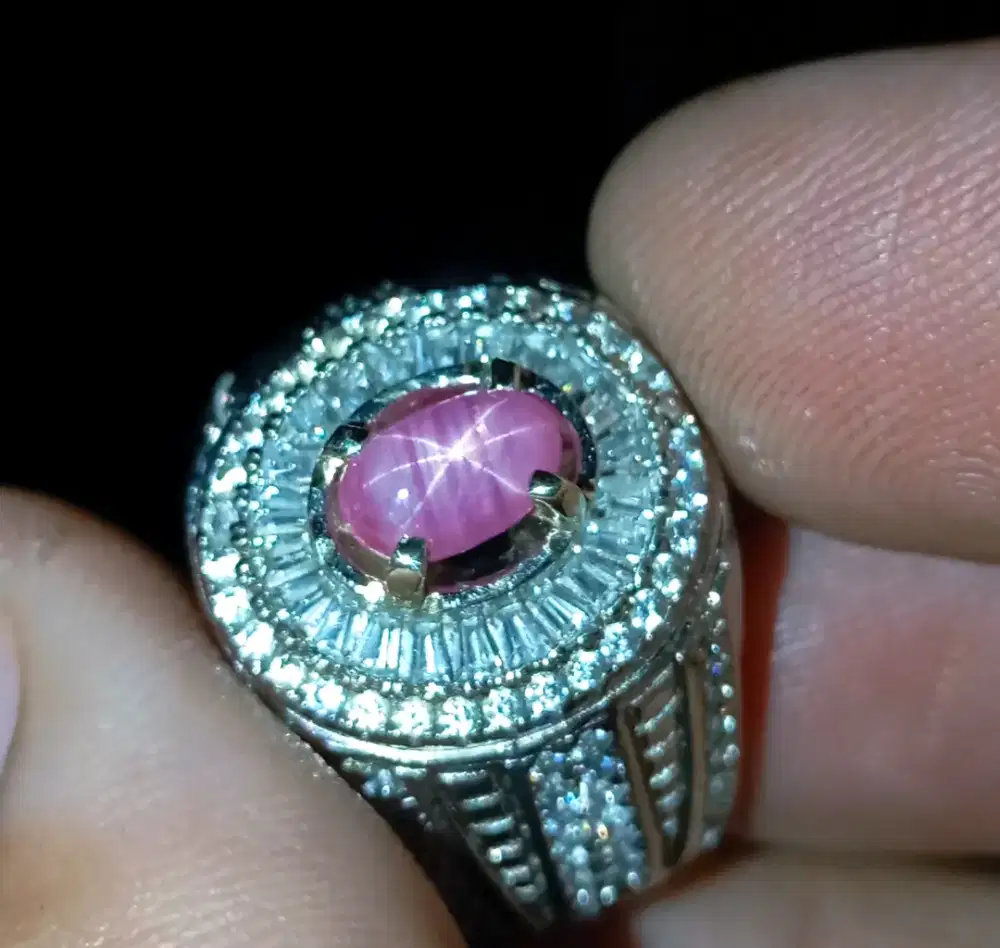 Star Ruby burma sertifikat besar