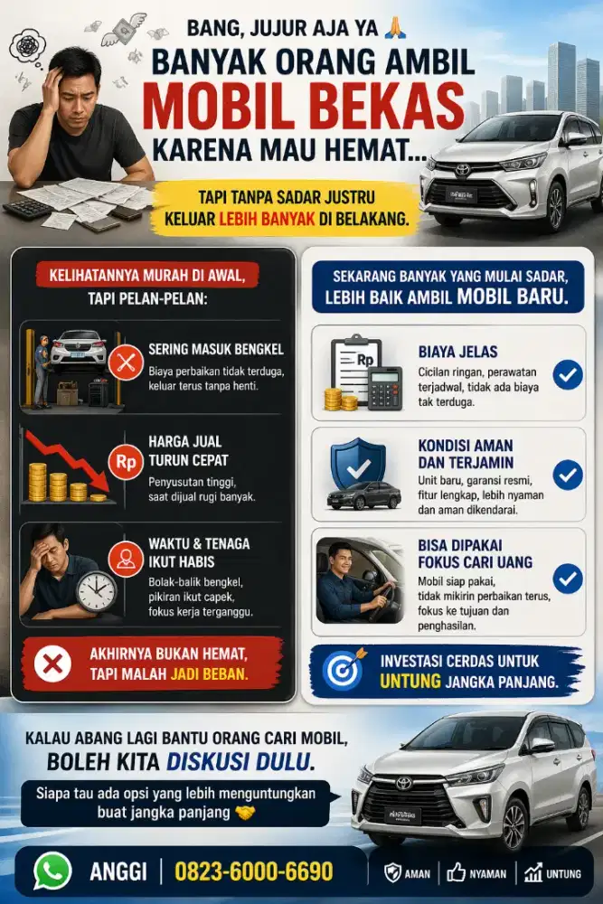 Toyota Honda Daihatsu Suzuki Mitsubishi–Stop Ganti Sparepart, baru aja