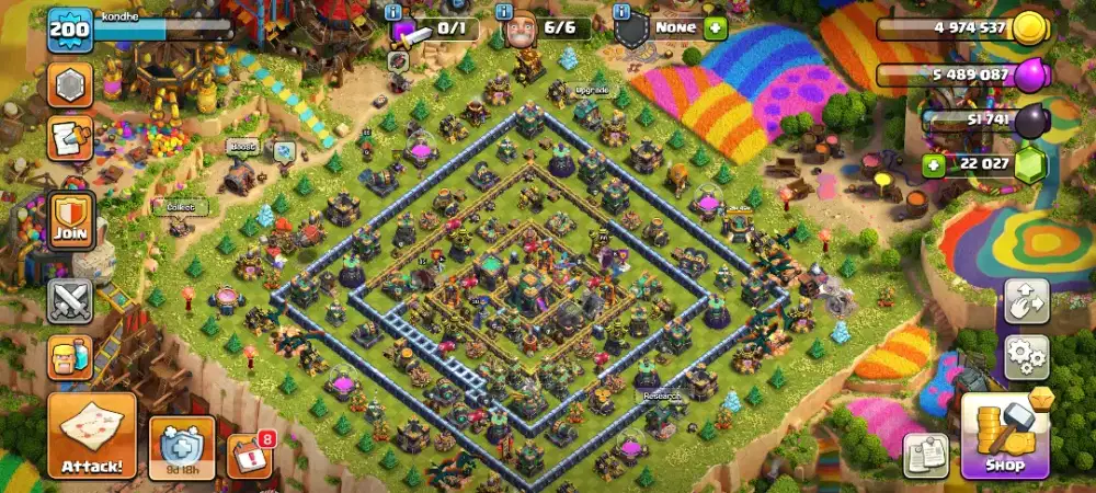 Jual COC TH 14 bisa ganti email free gems