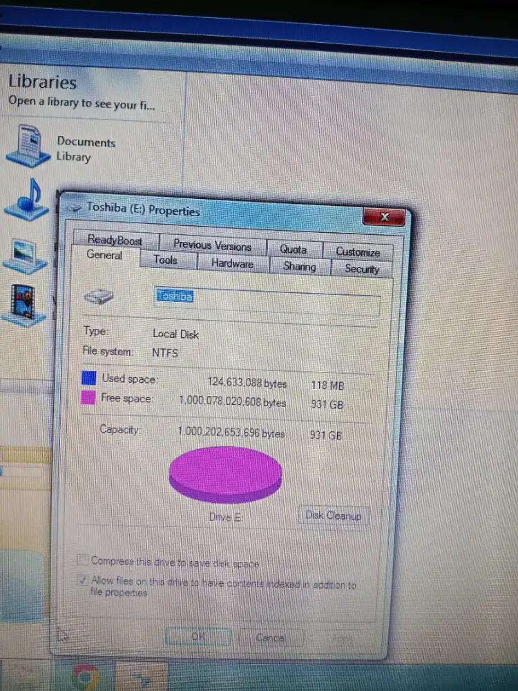 HDD externak toshiba 1TB (harddisk)