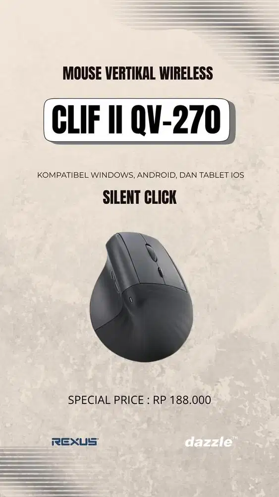 Mouse vertikal Cliff II rexus