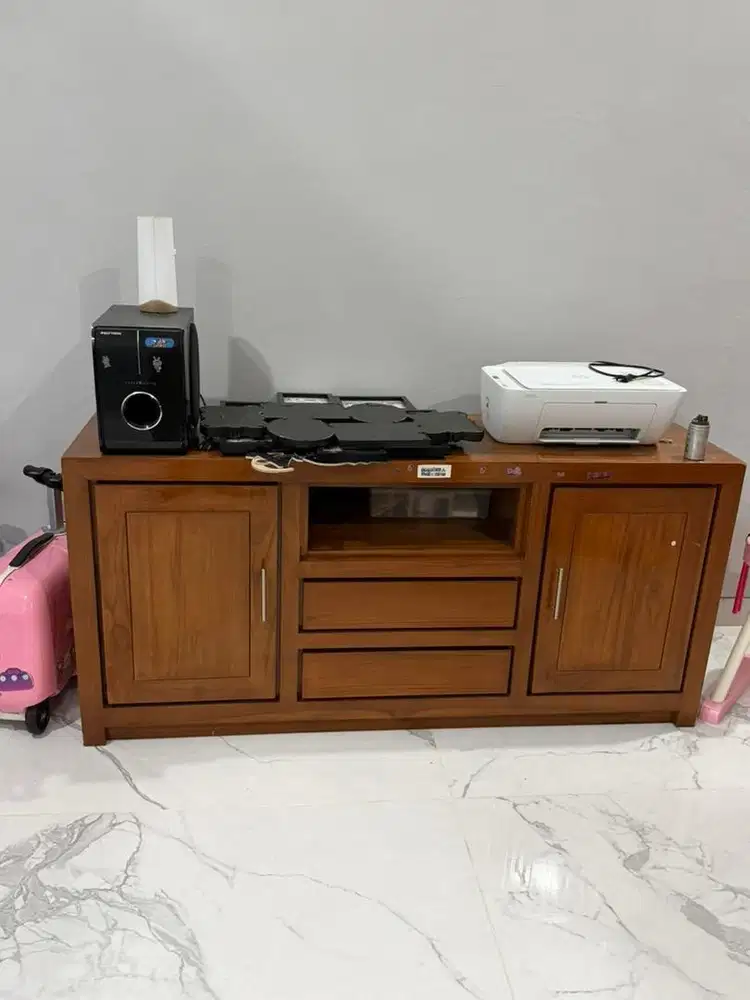 preloved pribadi meja tv jati
