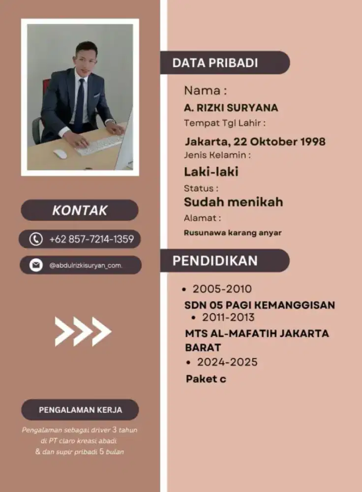 Mencari pekerjaan supir