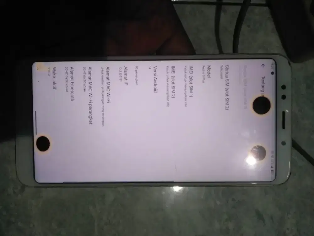 Redmi 5 plus 3/32 hp+kabel casan aja