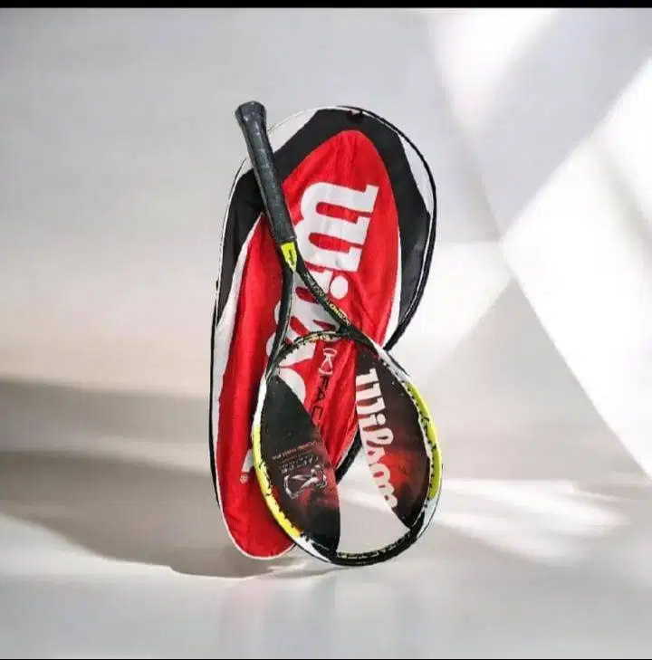 Raket Tenis Wilson K Factor Pro Team Fx Original Hijau Ada Tas