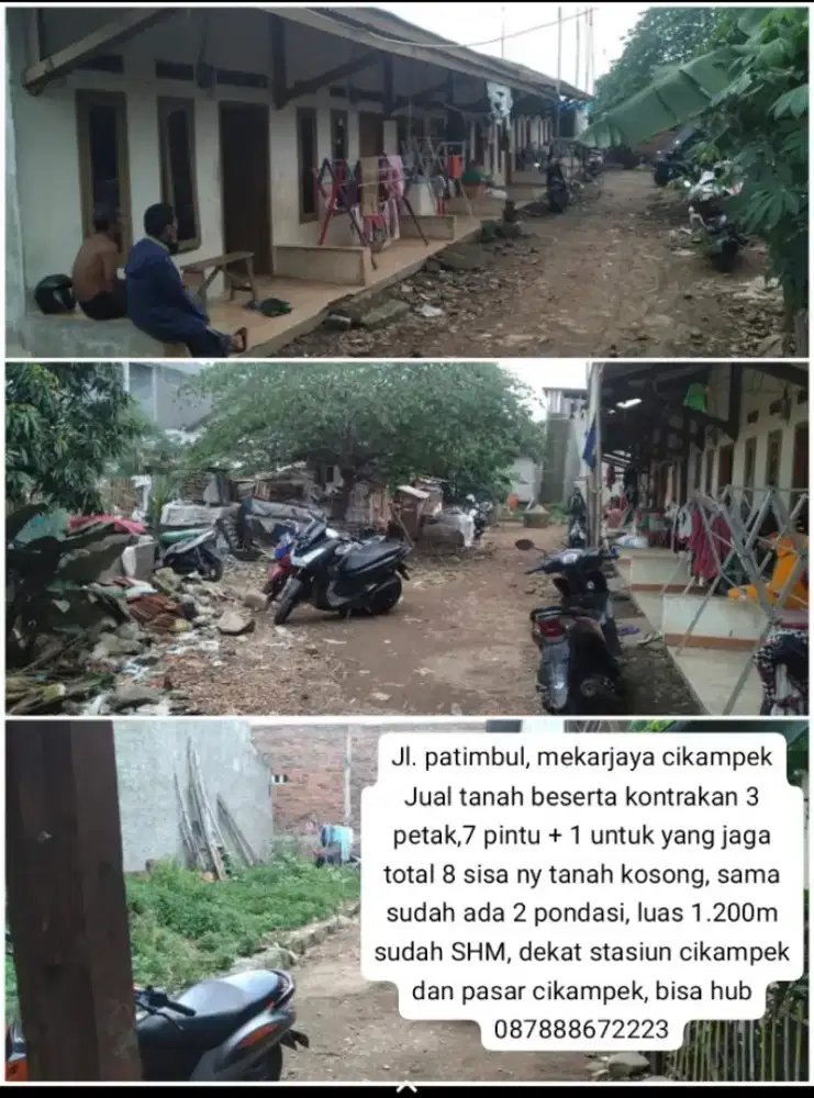 Jual tanah dan kontrakan