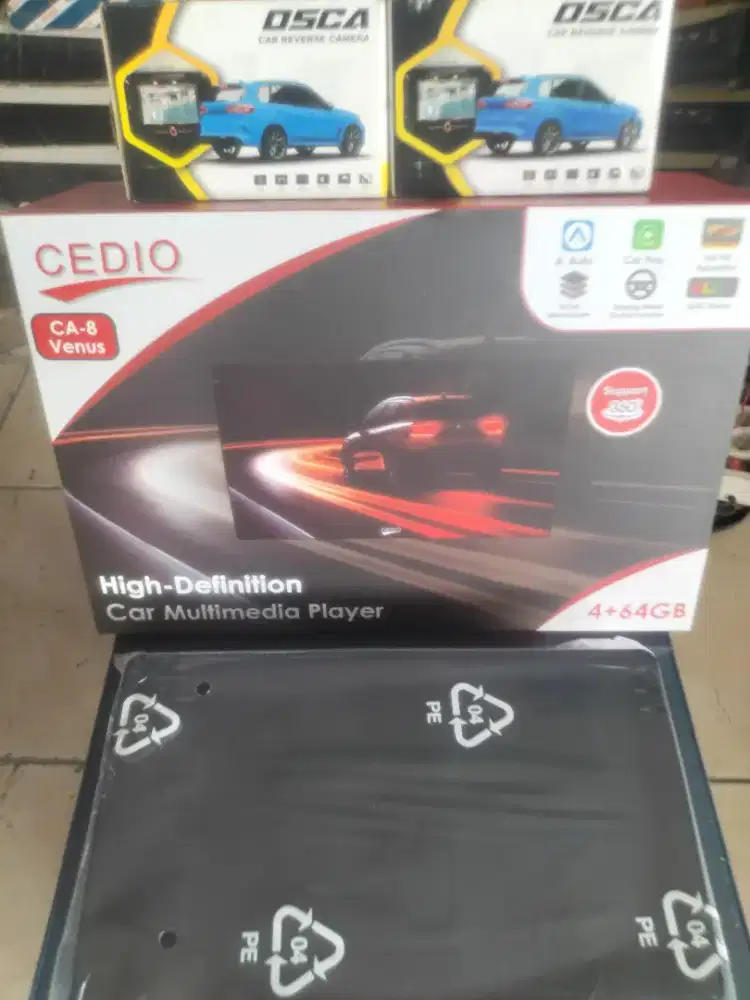 Head unit Android 9in cedio 4/64 360s Qled+kamera+pasang