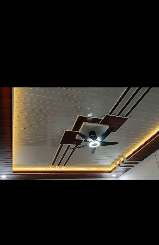 Plafon PVC dan trima pemasangan