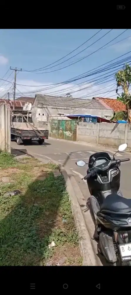 Disewakan tanah 1000 mtr nempel jalan raya pagedangan