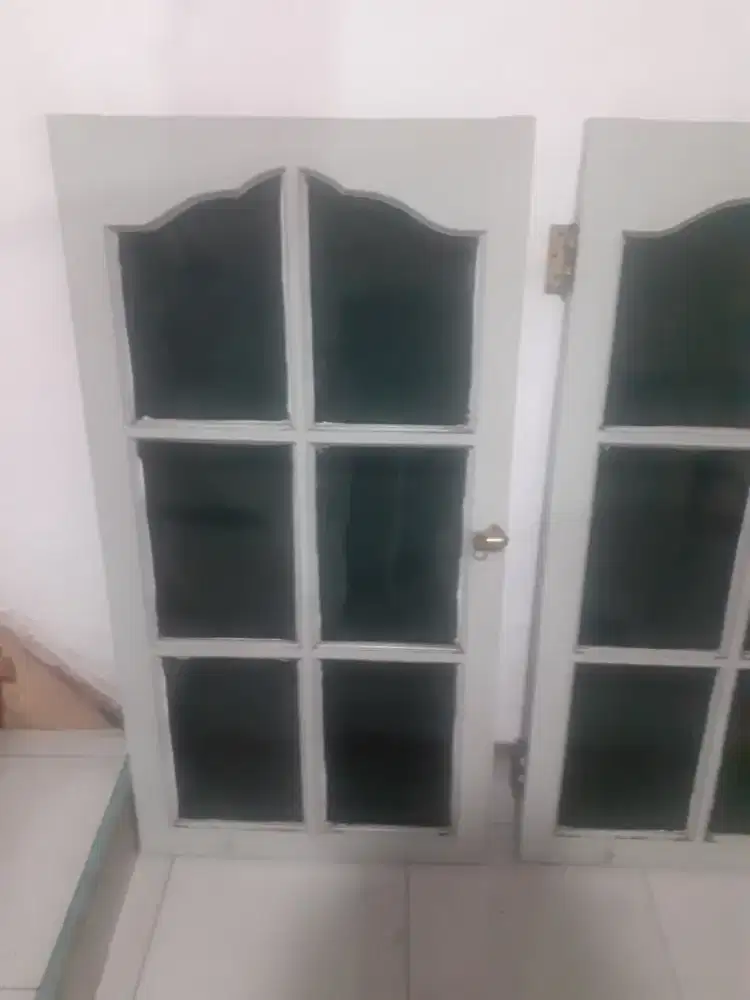 Kayu jendela kaca anti rayap tahan air dan matahari