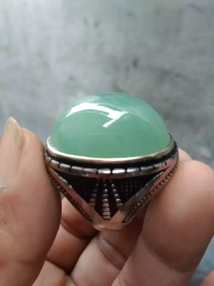 Giok Burma Jadeite Jade Hijau Jumbo