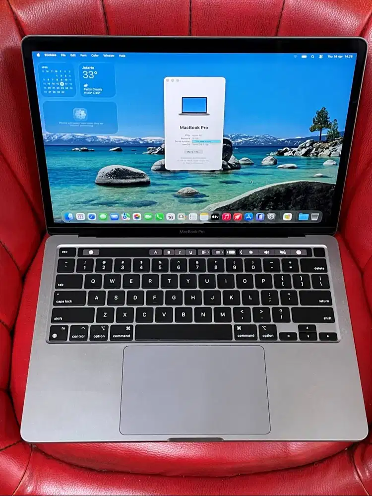 MacBook Pro 13 inch 2020 Touch Bar M1 16gb 512gb Second ORI