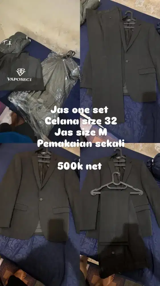 Jas pria hitam bagus