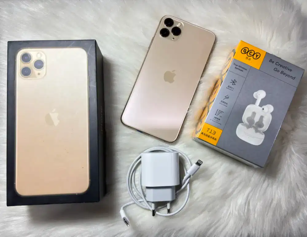 IPHONE 11 PROMAX 256GB BEACUKAI FREE TWS