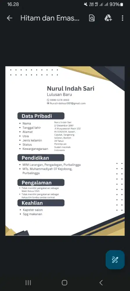 Saya mencari pekerjaan jaga stan atau apa aja