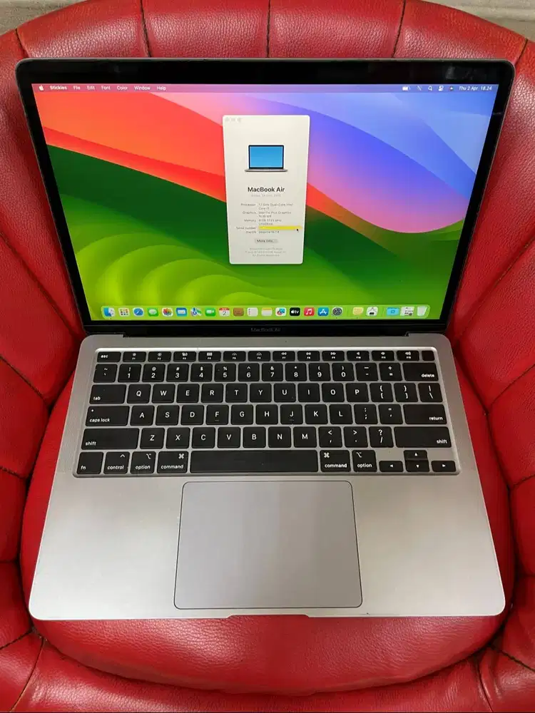 MacBook Air 13 inch 2020 Core i3 8gb 256gb Gray Retina Display ORI