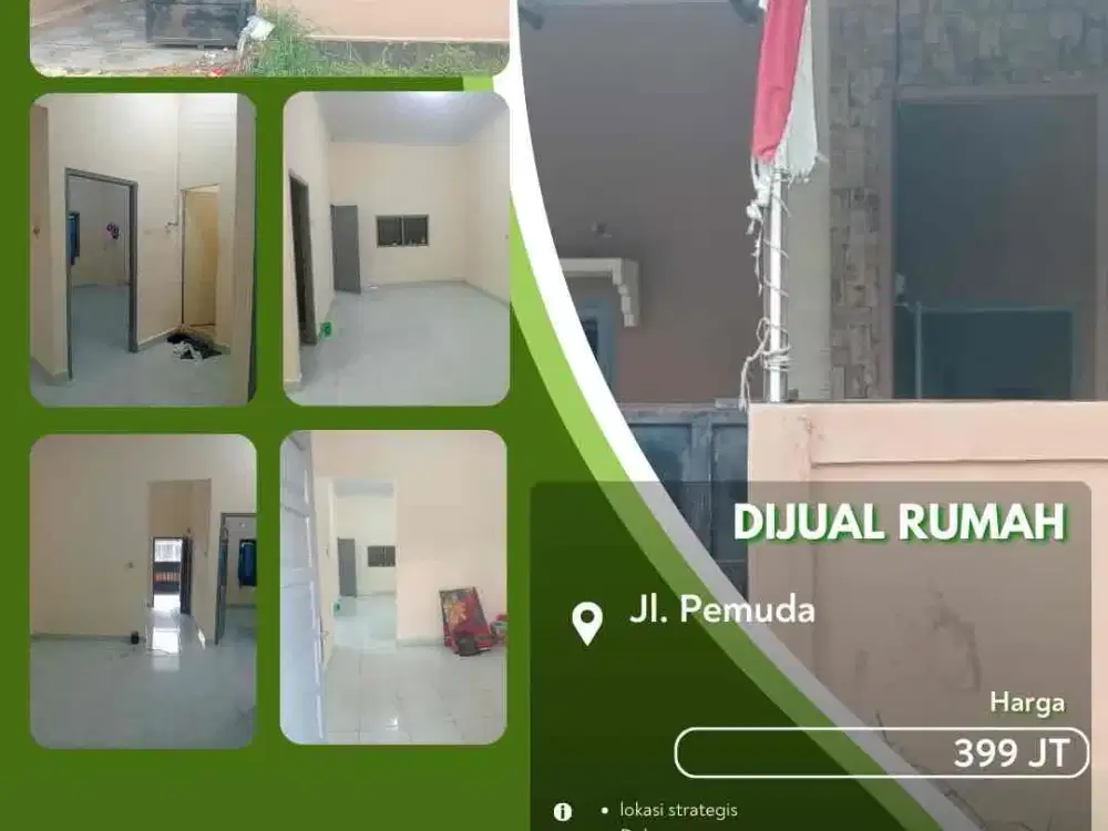 Dijual Rumah Jalan Pemuda Lokasi Strategis Pekanbaru Kota!