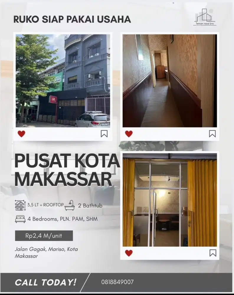 Dijual ruko siap usaha