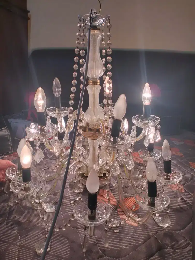 lampu kristal cantik