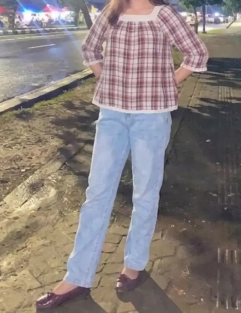 Preloved Jeans Biru Muda