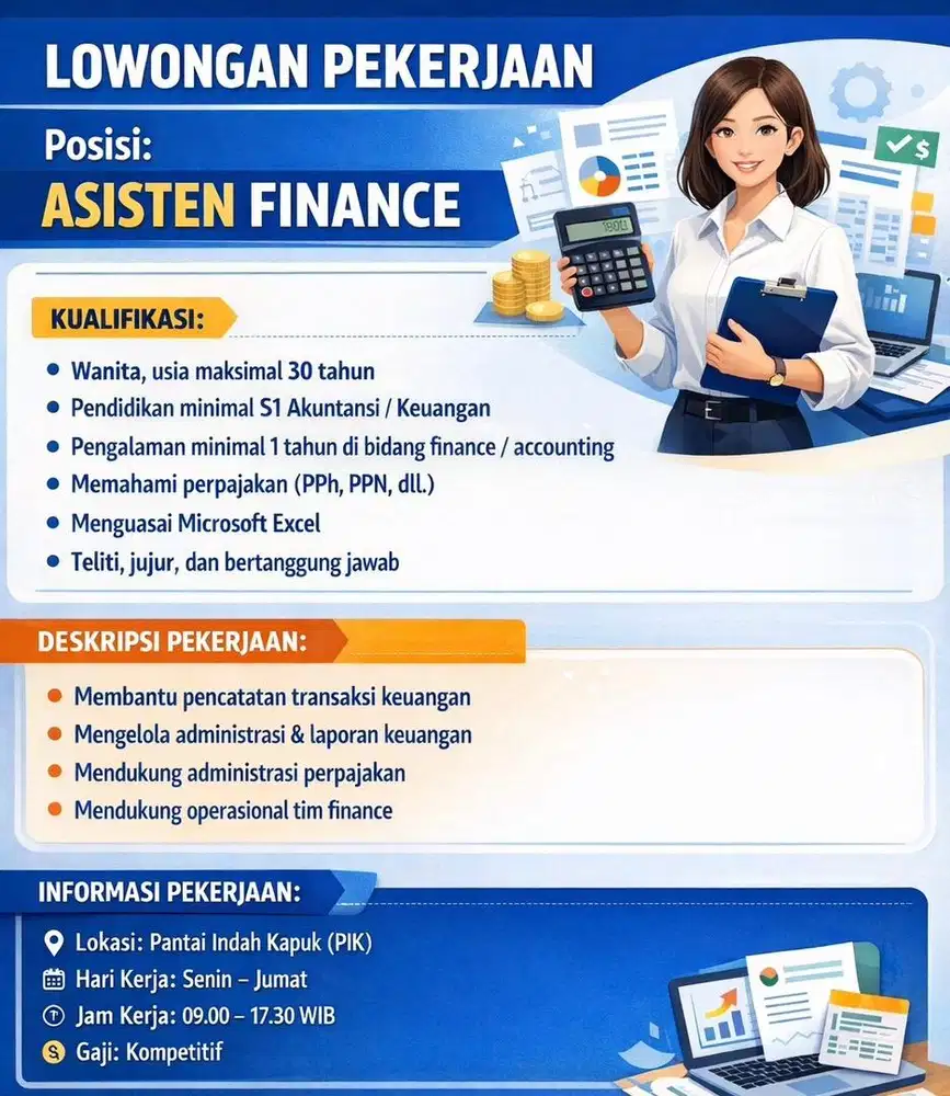 ASSISTEN FINANCE ACCOUNTING DAN TAX