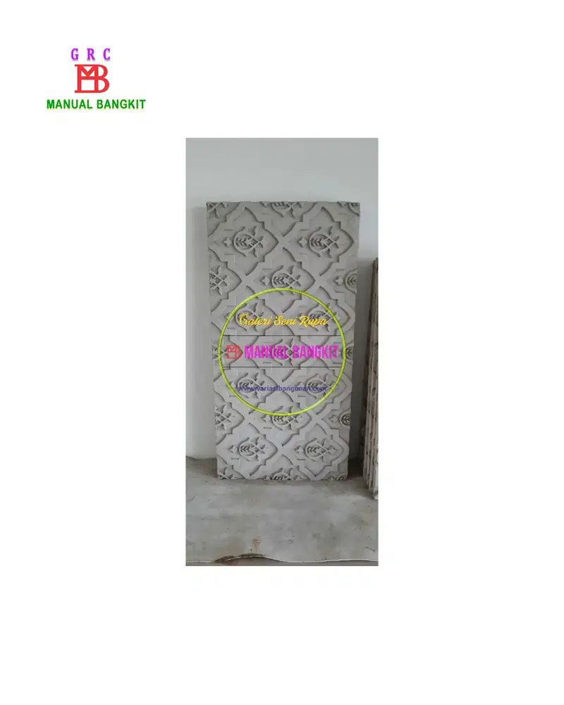 Ornamen GRC Wall Panner Motif Ukir