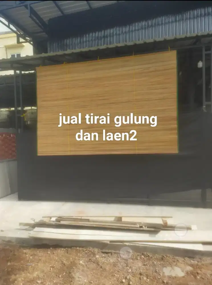 Jual kursi bambu tangga lipat tirai gulung dan laen2