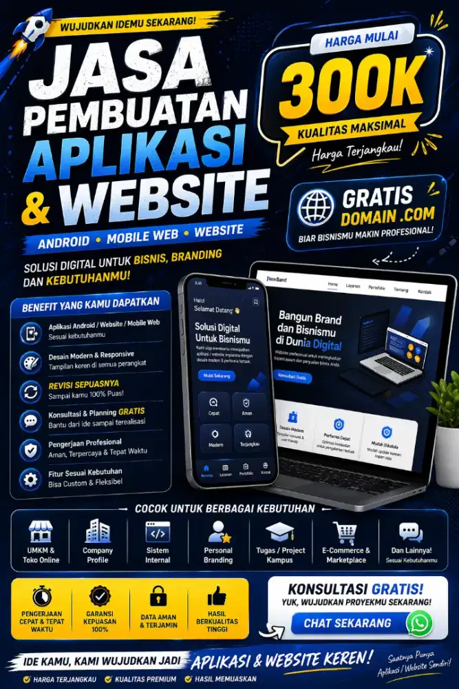 JASA PEMBUATAN WEBSITE ATAU APLIKASI