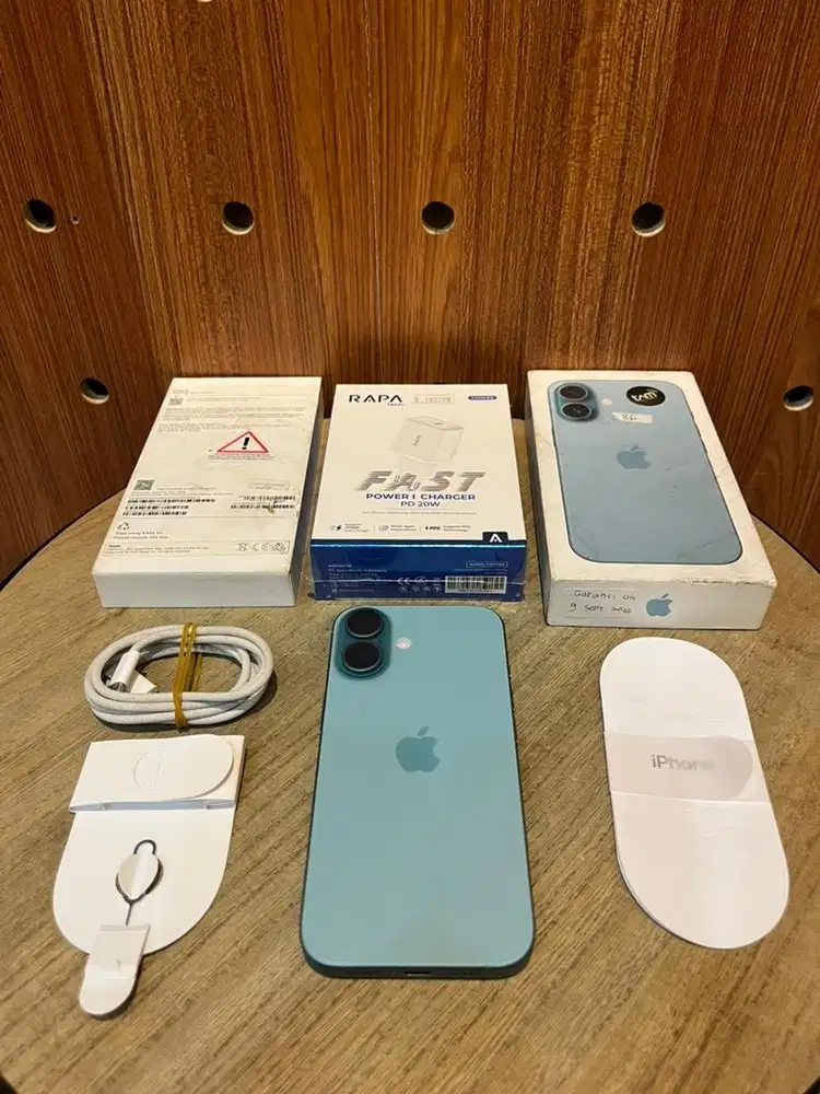 Second iBox Garansi On iPhone 16 128GB Teal