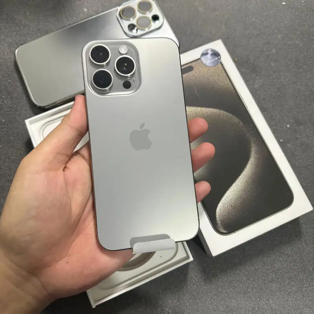 Iphone 15 promax 256 gb ibox natural free adapter