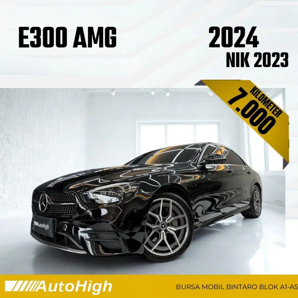 DP10% [Km7.000] E300 AMG 2023 Black Reg 2024 #AUTOHIGH