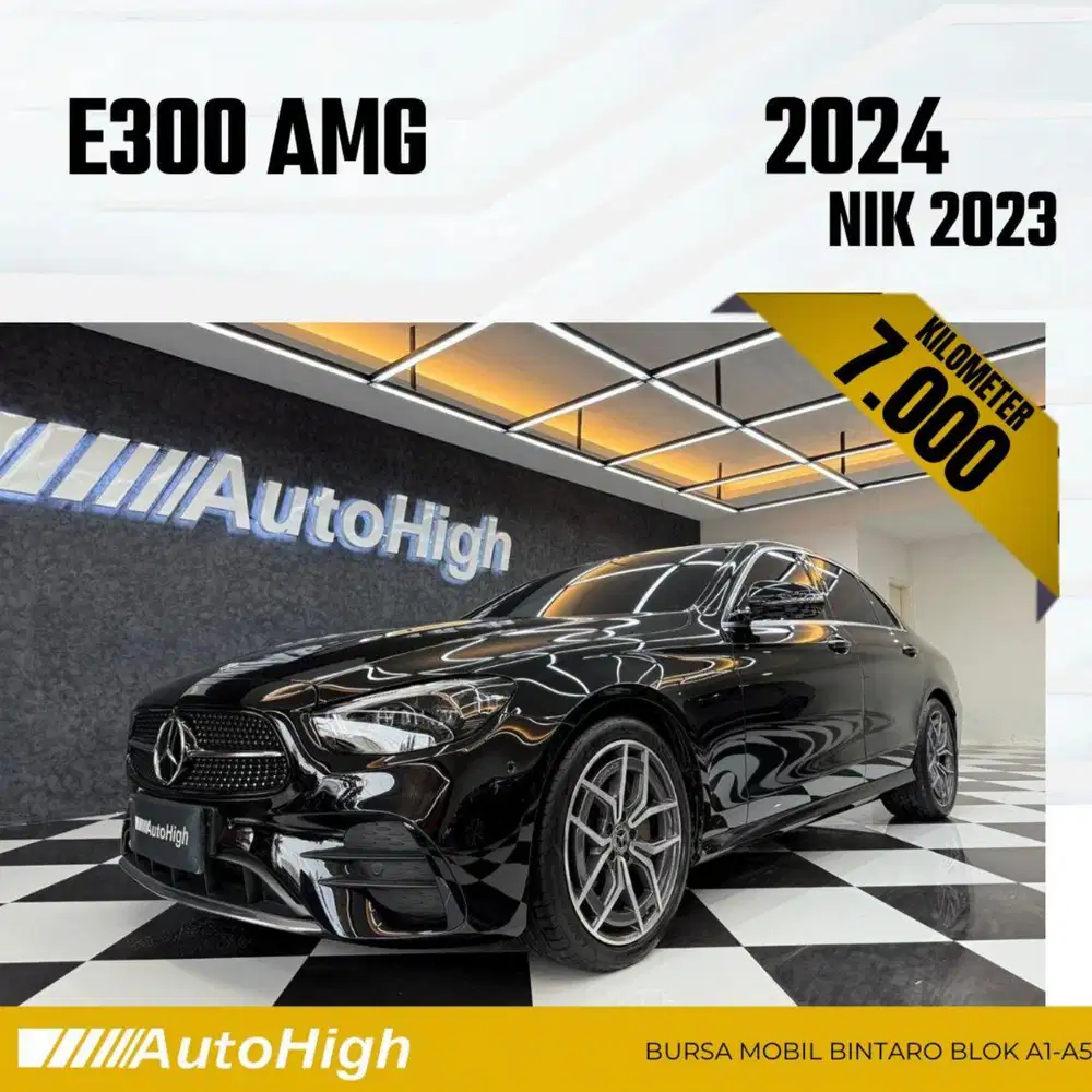 DP10% [Km7.000] E300 AMG 2023 Black Reg 2022 #AUTOHIGH