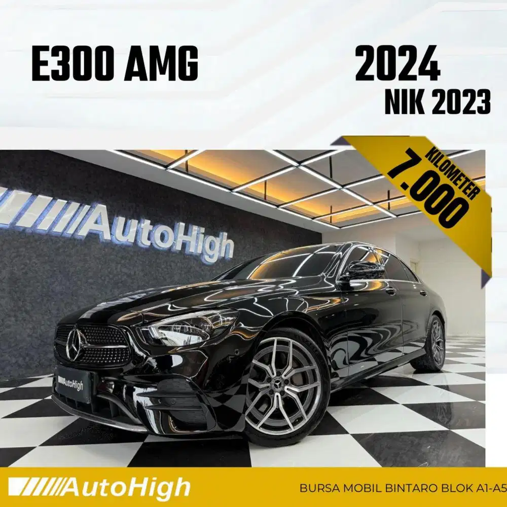 DP10% [Km7.000] E300 AMG 2023 Black Reg 2022 #AUTOHIGH