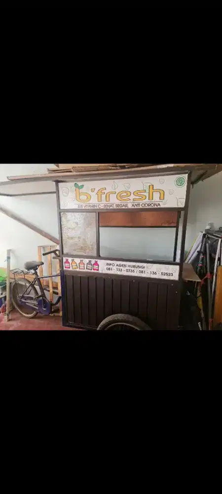 Rombong sepeda aluminium